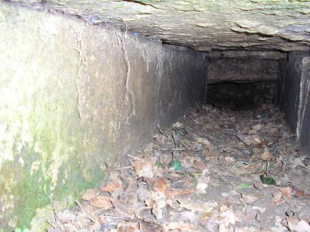 Cliché 5 – Vue intérieure de la conduite d’eau de pluie.