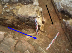 Cliché 5 – En bleu premier et troisième aqueduc; en noir deuxième aqueduc.