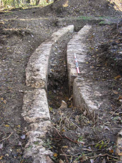 Cliché 6 – Le deuxième aqueduc au Avécots.