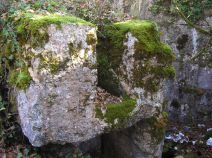 Point D – Conduit coupé par une carrière.