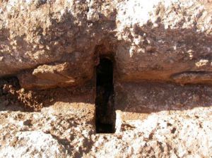 Cliché 3 – Emplacement de la pelle.