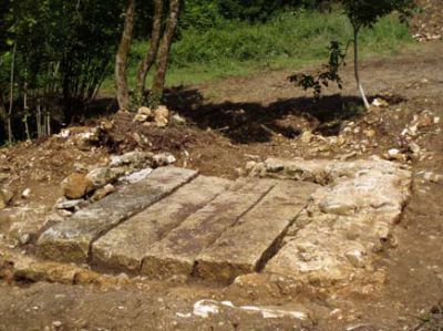 Vue extérieur du regard.