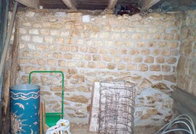 Cliché 4 : Parement du mur-pont à l’intérieur d’une cave